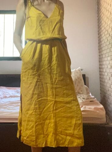 Linen Maxi Dress with Pockets photo review